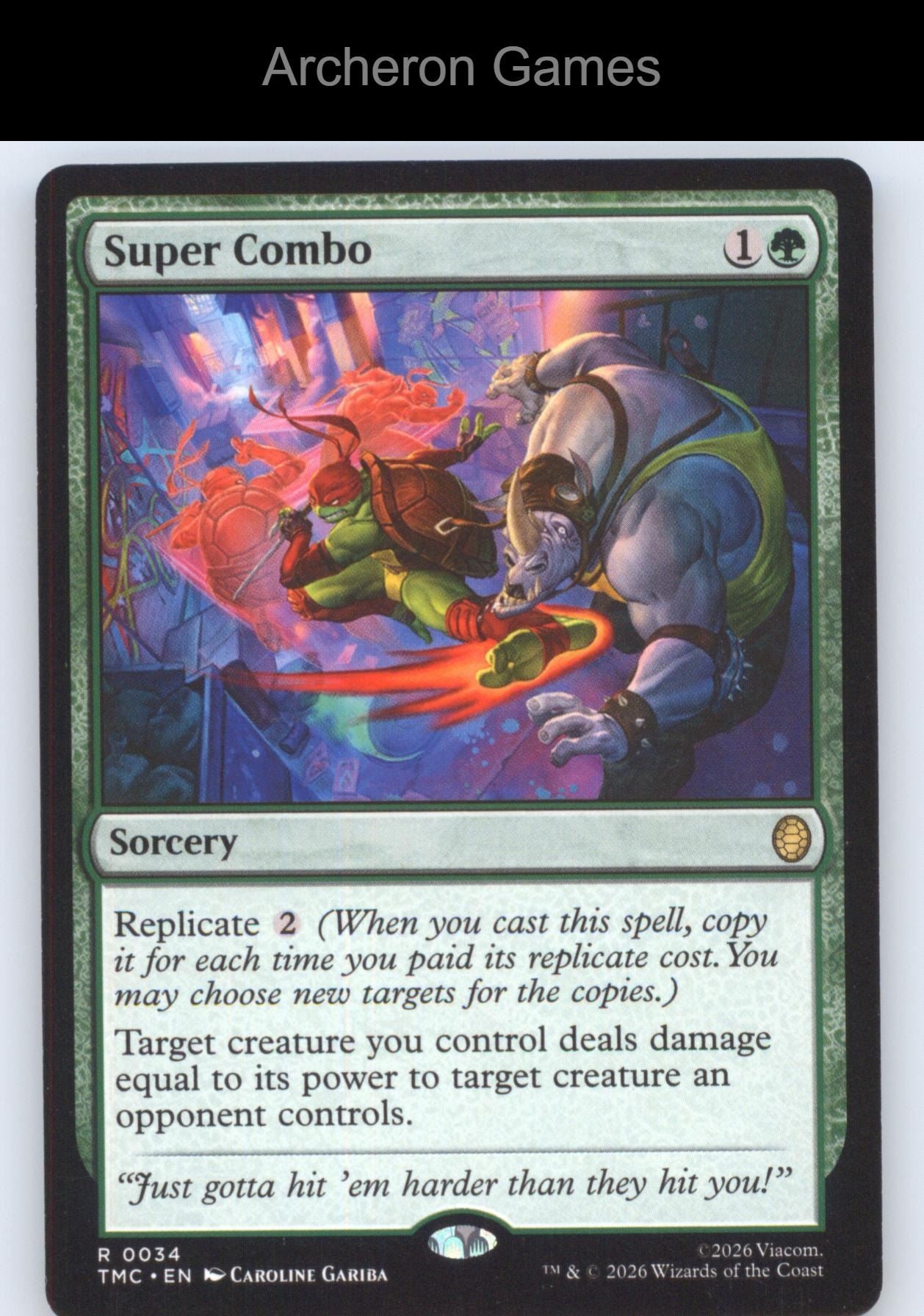 Super Combo TMC 34 R MTG Card Commander: Teenage Mutant Ninja Turtles