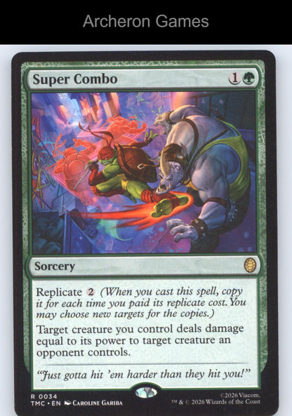 Super Combo TMC 34 R MTG Card Commander: Teenage Mutant Ninja Turtles