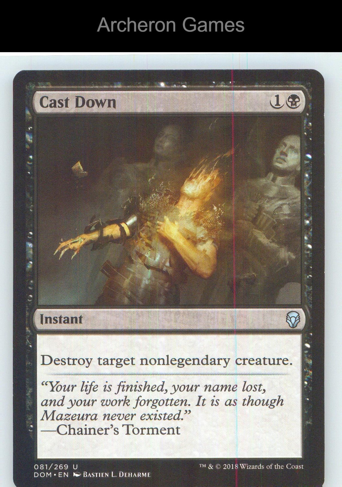 Cast Down DOM 81 UC MTG Card NM/EX+