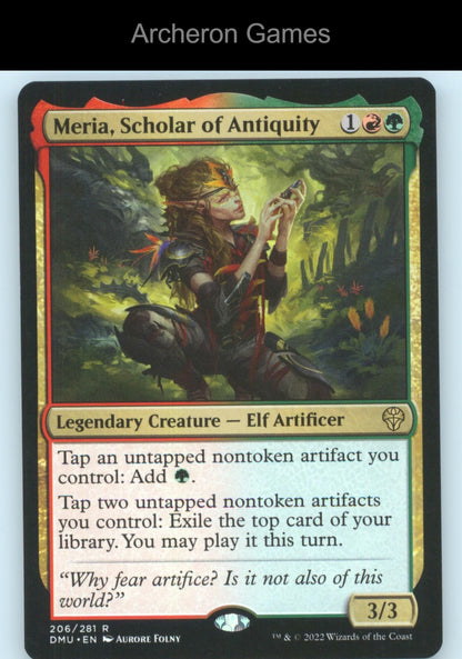 Meria, Scholar of Antiquity 206 R MTG Card Promo Pack: Dominaria United