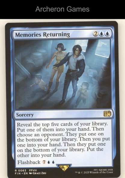 Memories Returning 63 R MTG Card FINAL FANTASY