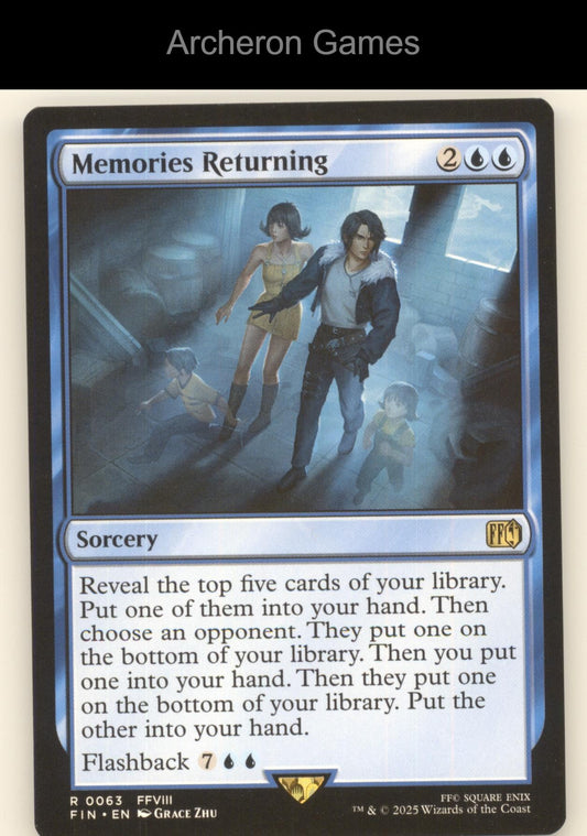 Memories Returning 63 R MTG Card FINAL FANTASY