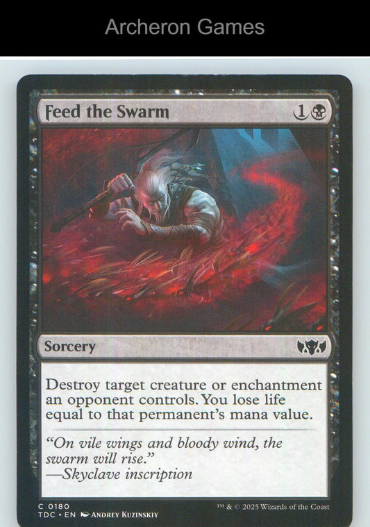 Feed the Swarm TDC 180 C MTG Card NM/EX+