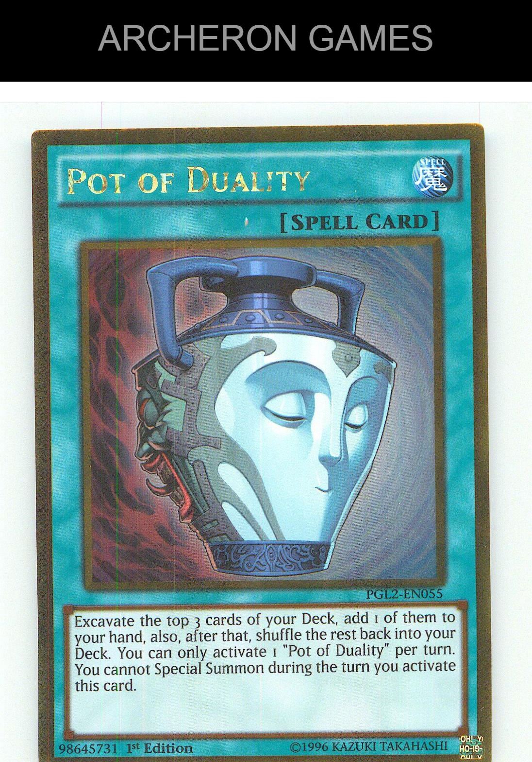 Pot of Duality Gold Rare YUGIOH Card Unlimited