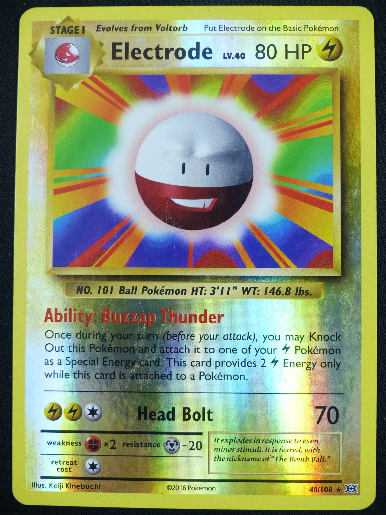 Electrode 40/108 Reverse Holo Evolutions - Pokemon Card #4EQ