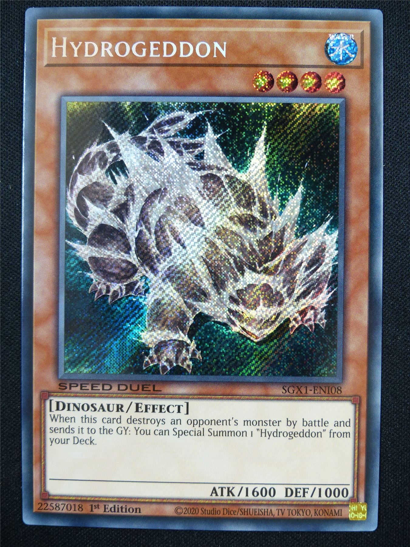 Hydrogeddon SGX1 Secret Rare Mint - 1st ed Yugioh Card #1J7