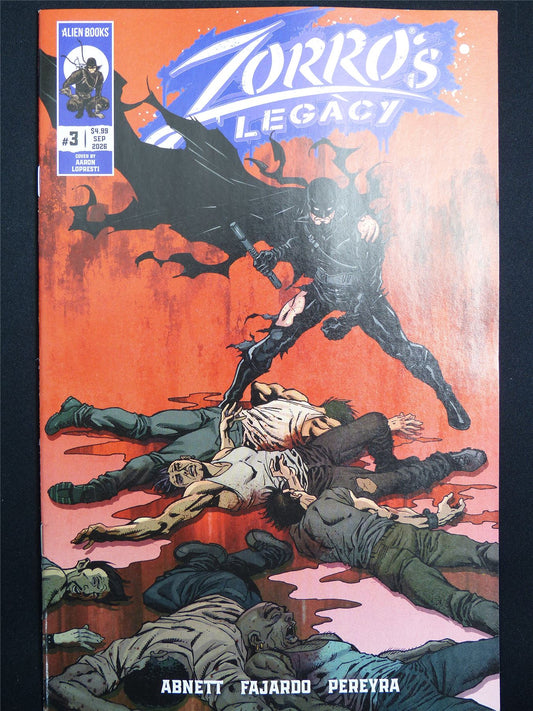 ZORRO's Legacy #3 Cvr A - Sep 2026 Alien Books Comic #4KM