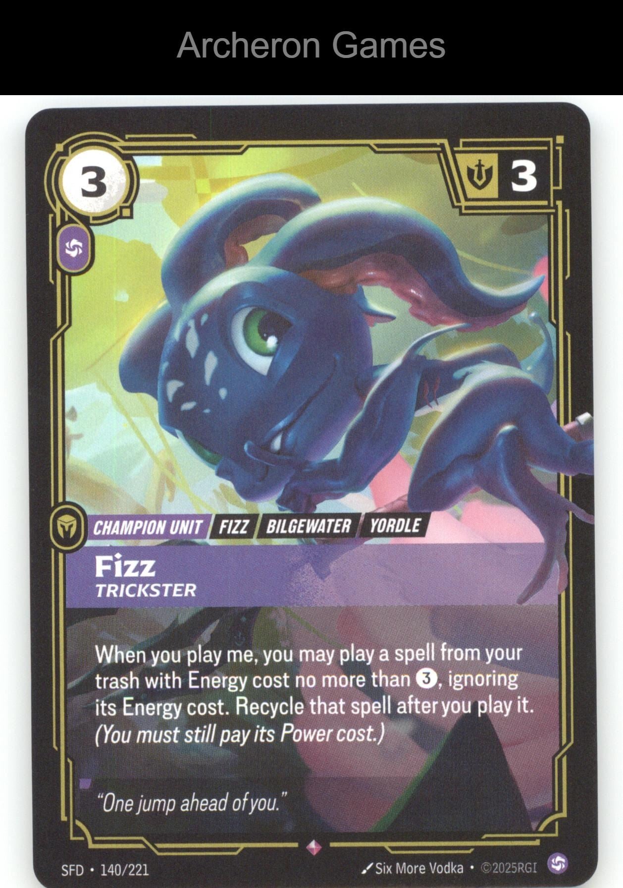 Fizz - Trickster SFD 140/221 R  Card Spiritforged