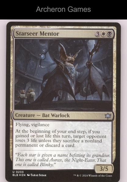 Starseer Mentor 233 UC MTG Card Bloomburrow