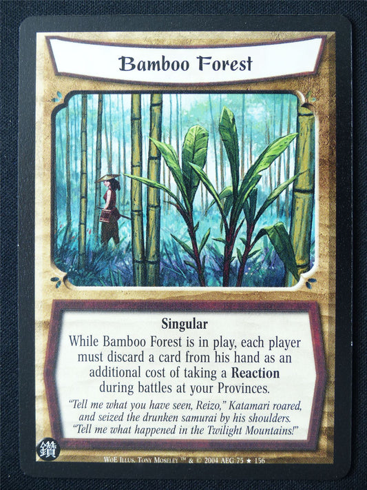 Bamboo Forest - WoE - Legend of the Five Rings L5R Card #UM