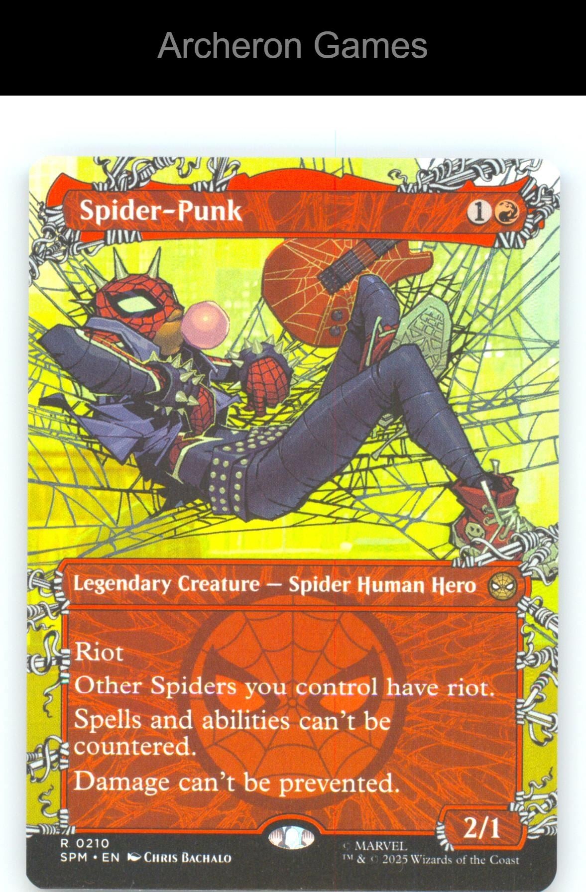 Spider-Punk (0210) (Borderless) SPM 210 R MTG Card NM/EX+