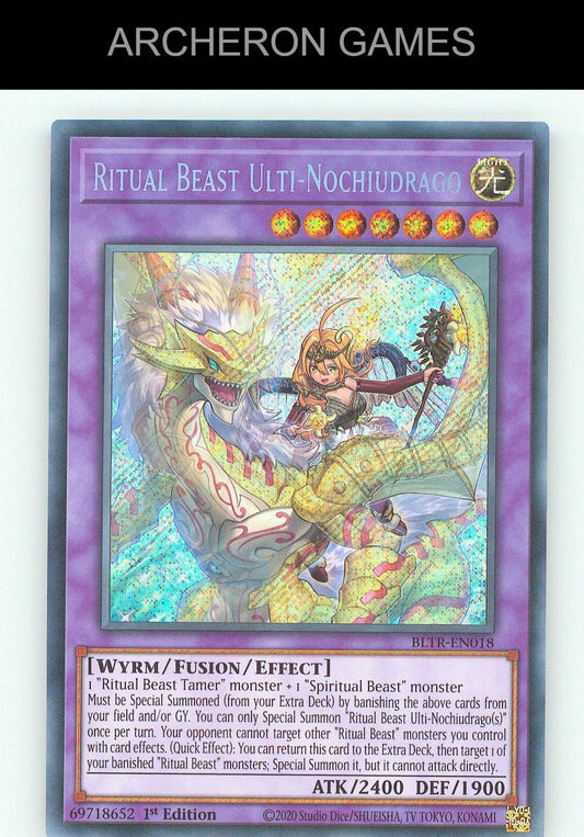 Ritual Beast Ulti-Nochiudrago SEC YUGIOH Card