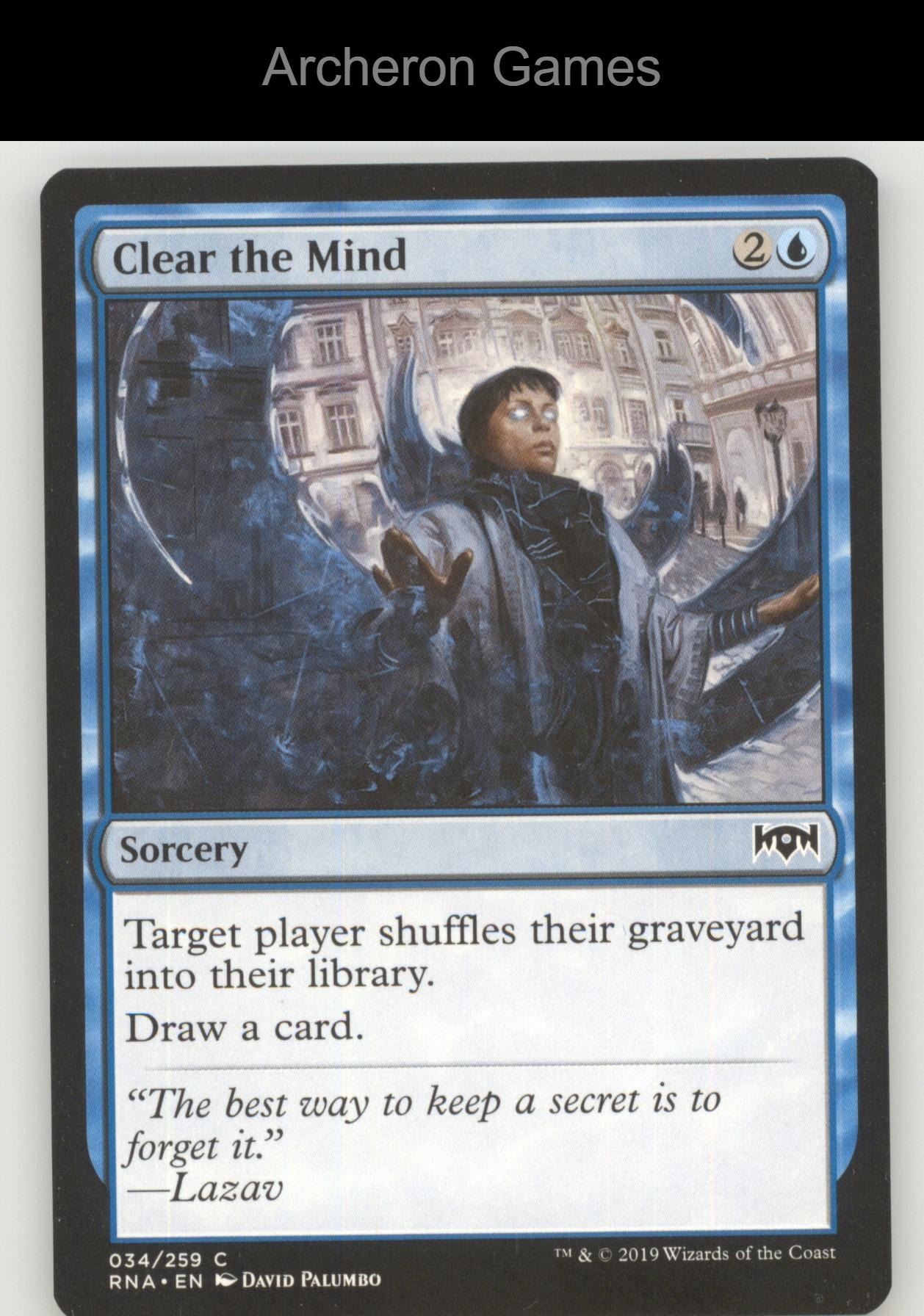 Clear the Mind 34 C MTG Card Ravnica Allegiance