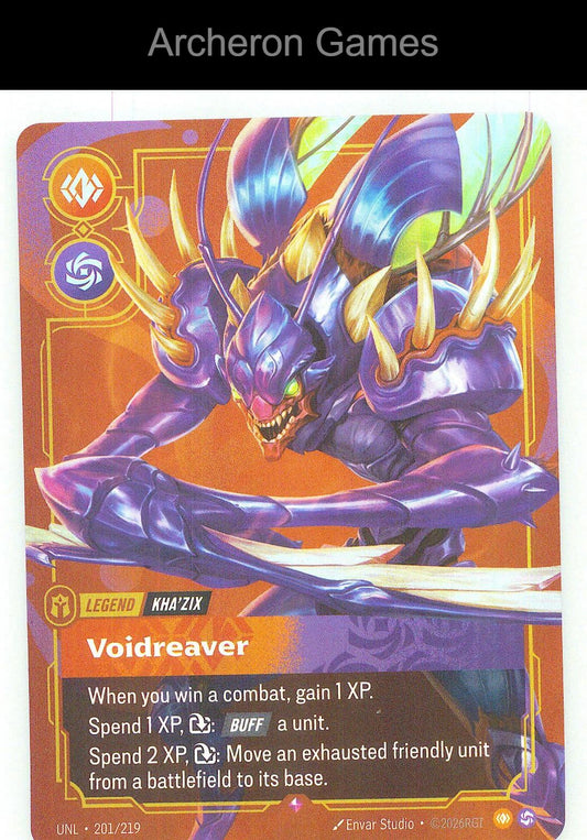 Kha'Zix - Voidreaver UNL 201/219 R Unleashed Riftbound Card