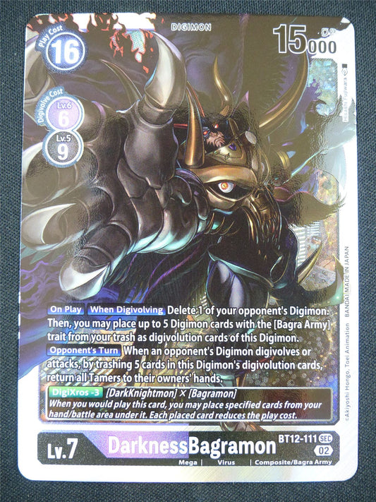 DarknessBagramon BT12-111 SEC - Digimon Card #K0