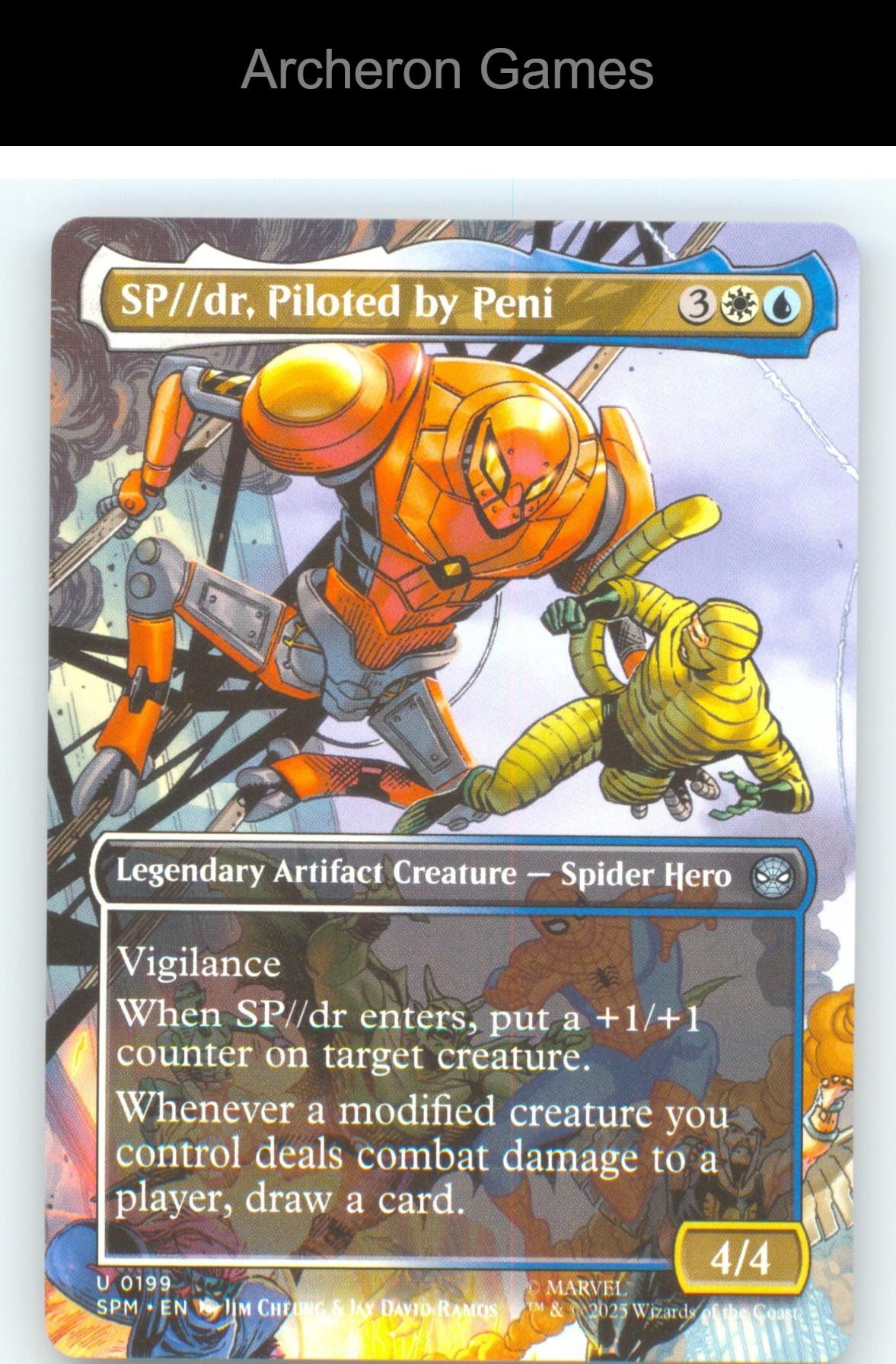 SP//dr, Piloted by Peni (Borderless) SPM 199 UC MTG Card NM/EX+