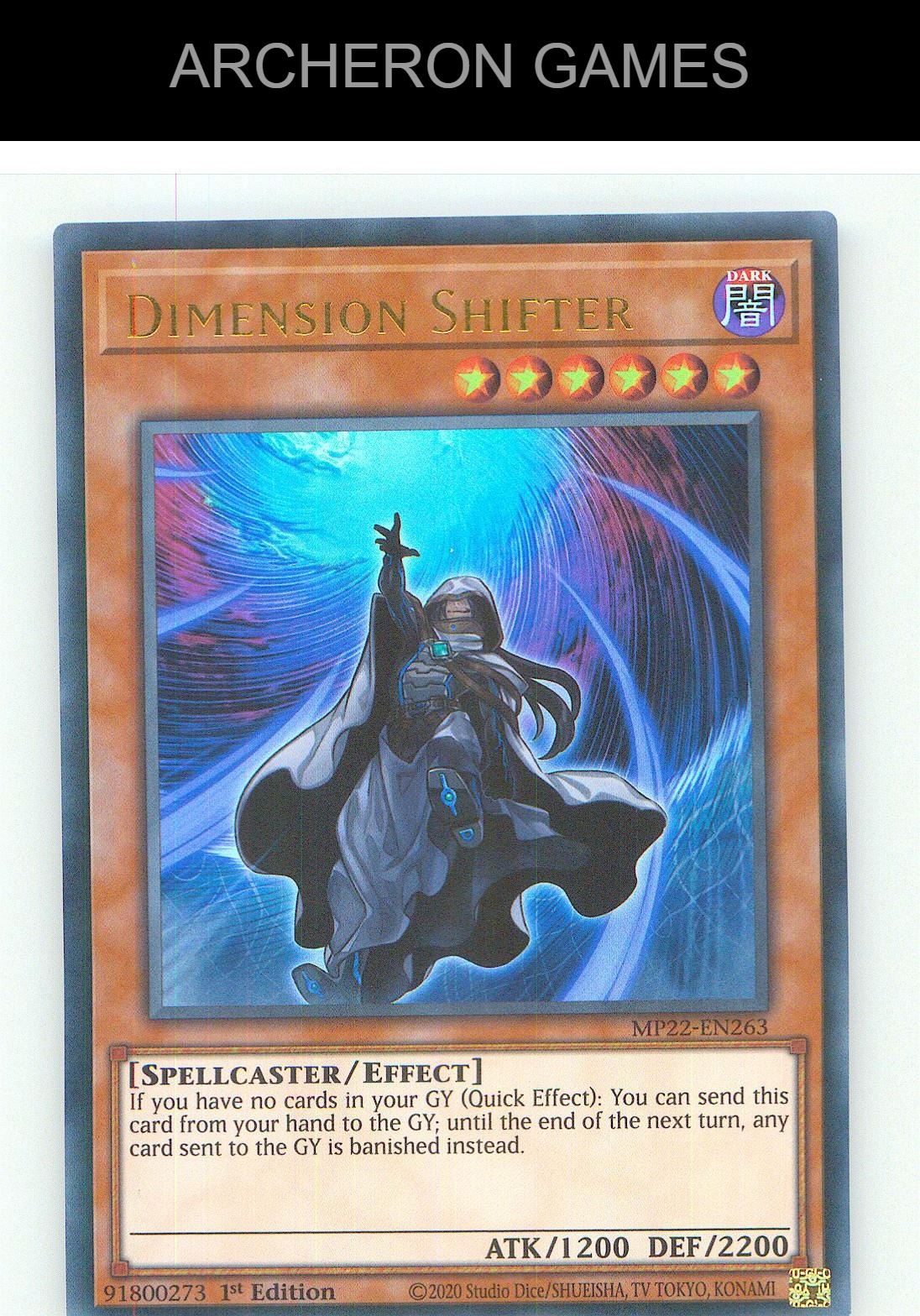 Dimension Shifter Ultra Rare YUGIOH Card 1st Edition