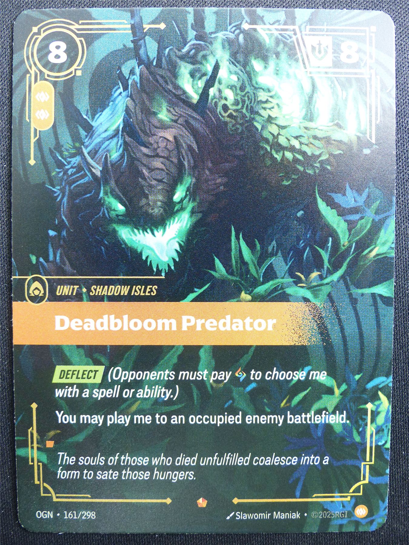 Deadbloom Predator 161/298 Epic Rare Foil - OGN - Riftbound Card #2CZ