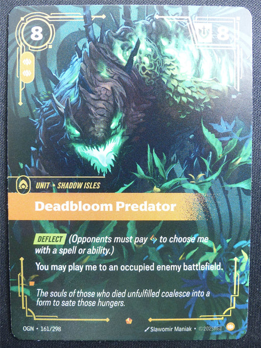 Deadbloom Predator 161/298 Epic Rare Foil - OGN - Riftbound Card #2CZ