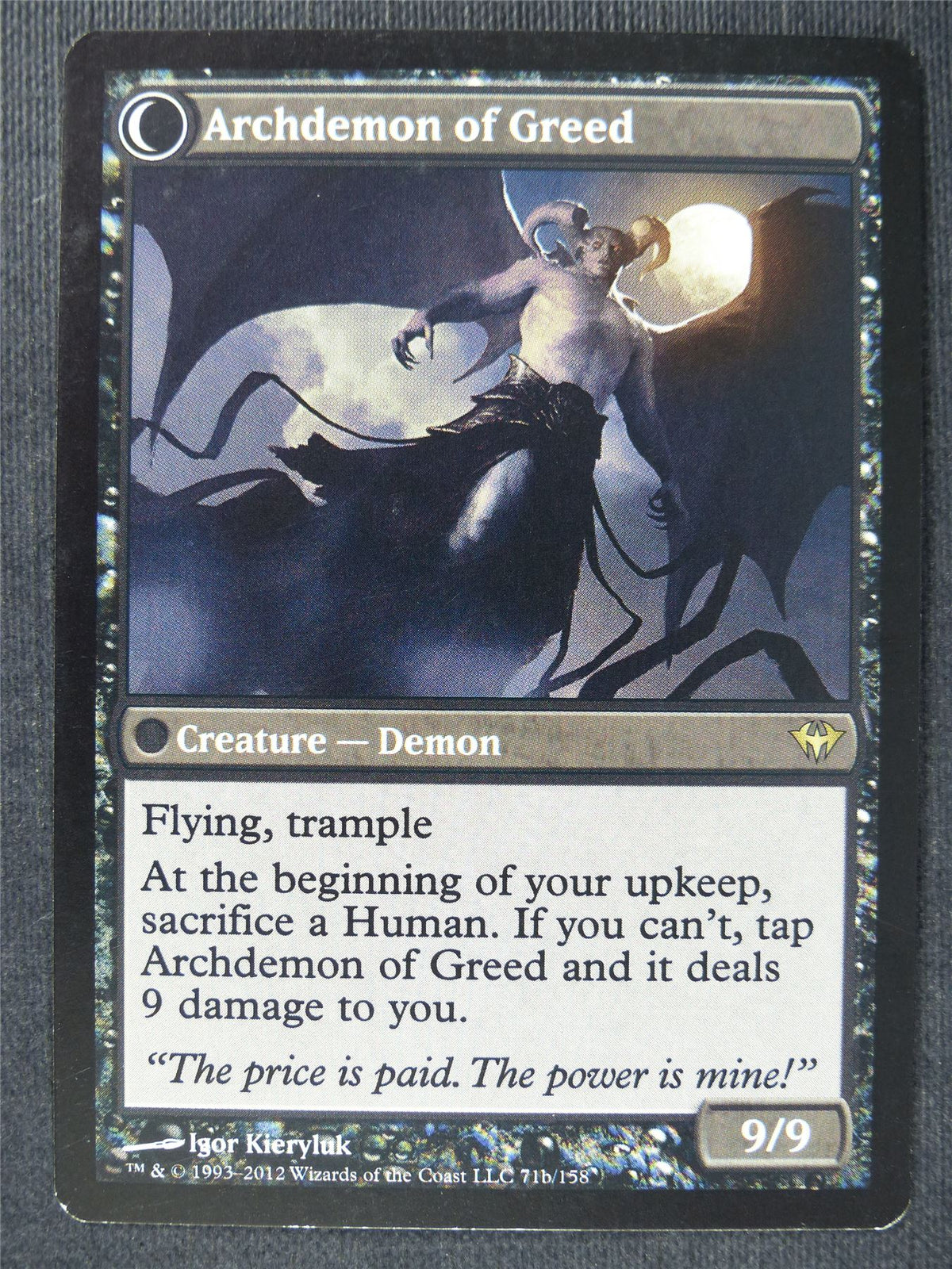 Ravenous Demon / Archdemon of Greed - Mtg Magic Cards #HI