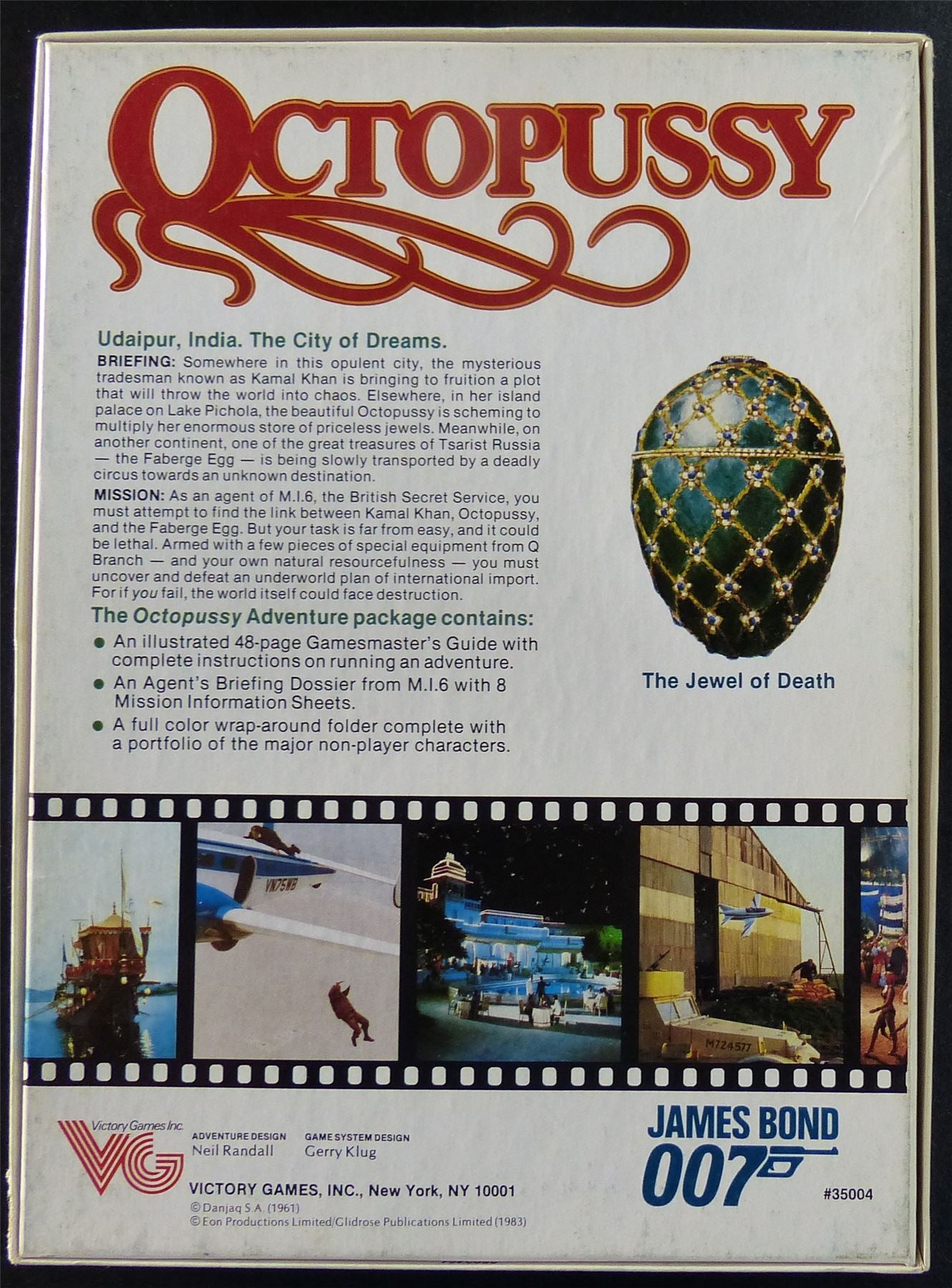 James Bond 007 Roleplaying Game: Octopussy OOP - Victory Games #22B