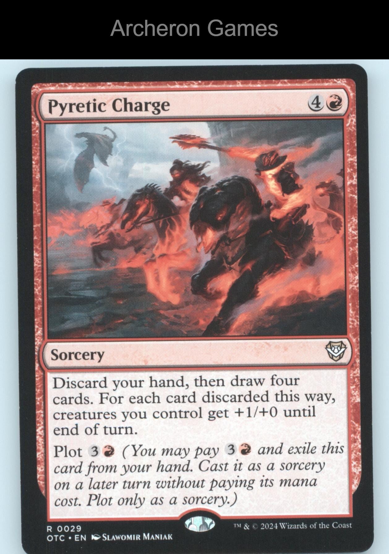 Pyretic Charge 29 R MTG Card Commander: Outlaws of Thunder Junction
