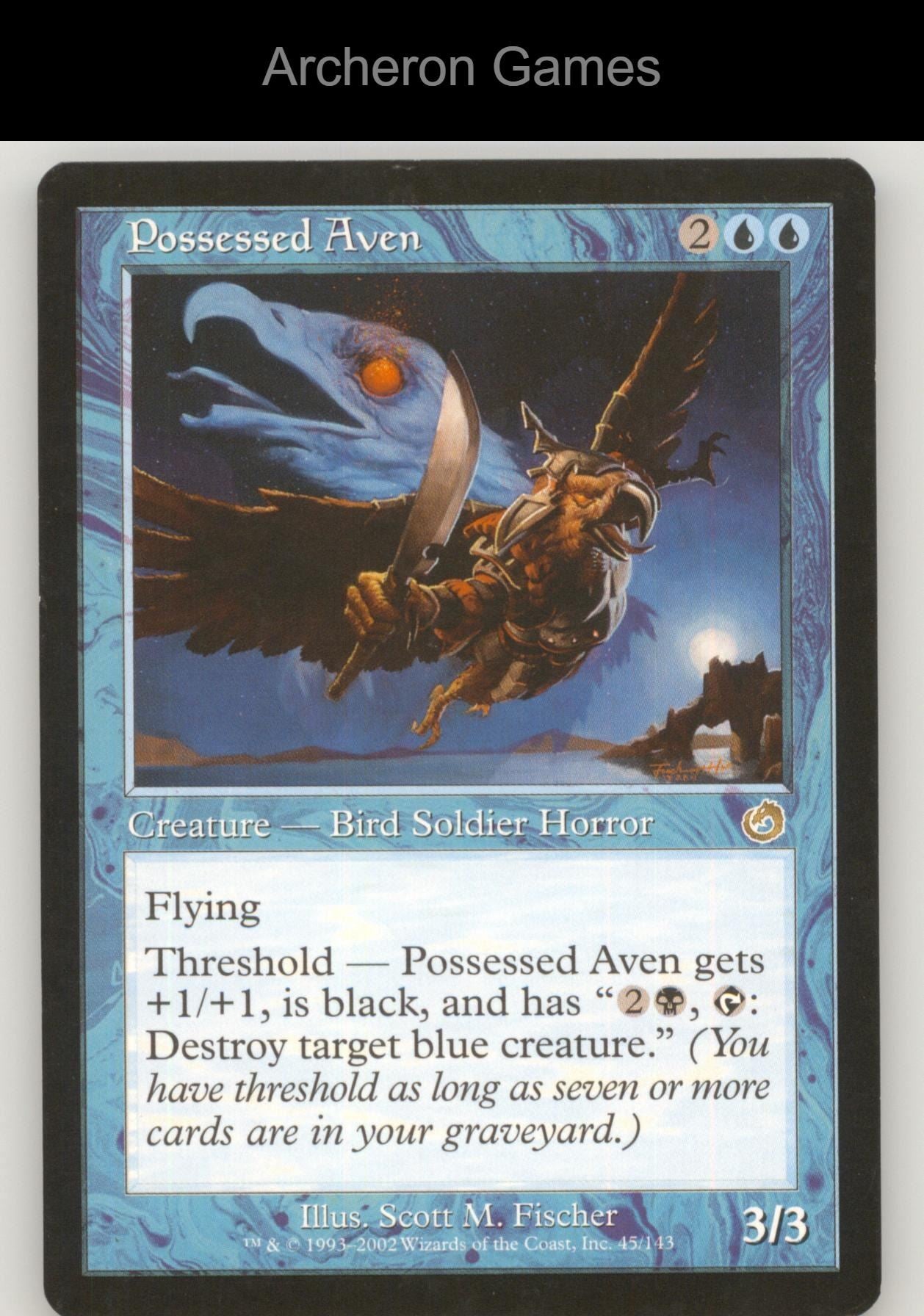 Possessed Aven 45 R MTG Card Torment