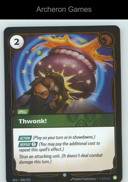 Thwonk! SFD 040/221 C Spiritforged Riftbound Card