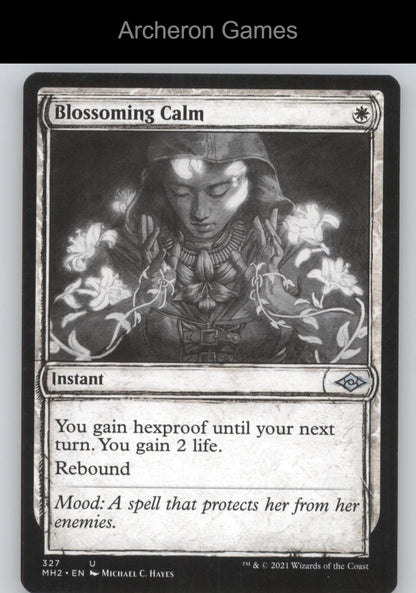 Blossoming Calm (Showcase) 327 UC MTG Card Modern Horizons 2
