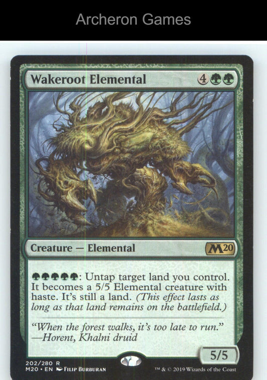 Wakeroot Elemental M20 202 R MTG Card NM/EX+