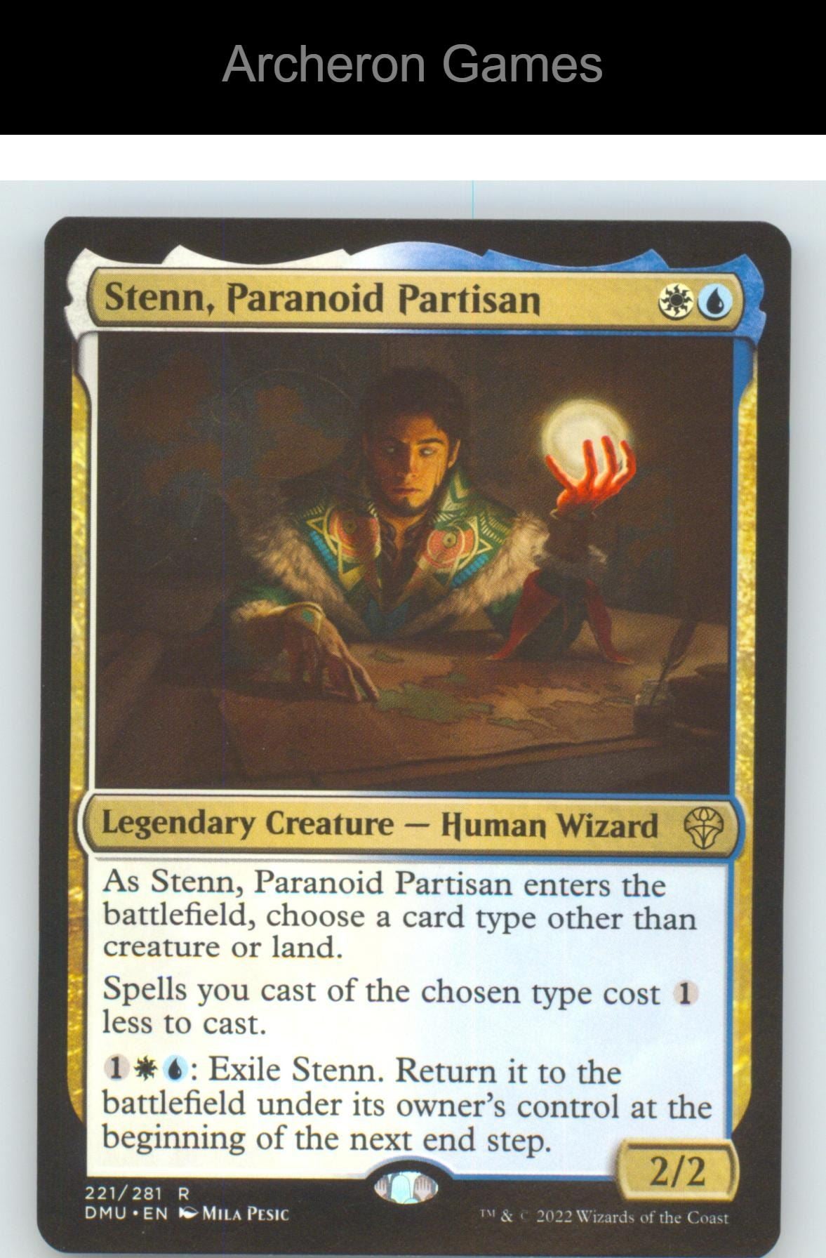 Stenn, Paranoid Partisan DMU 221 R MTG Card NM/EX+