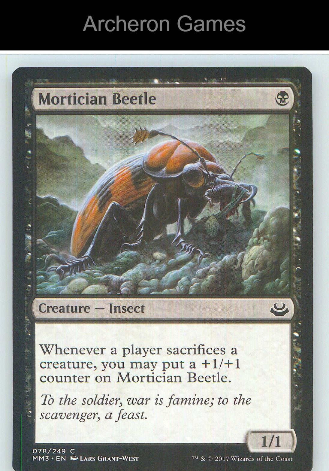 Mortician Beetle MM3 78 C MTG Card NM/EX+