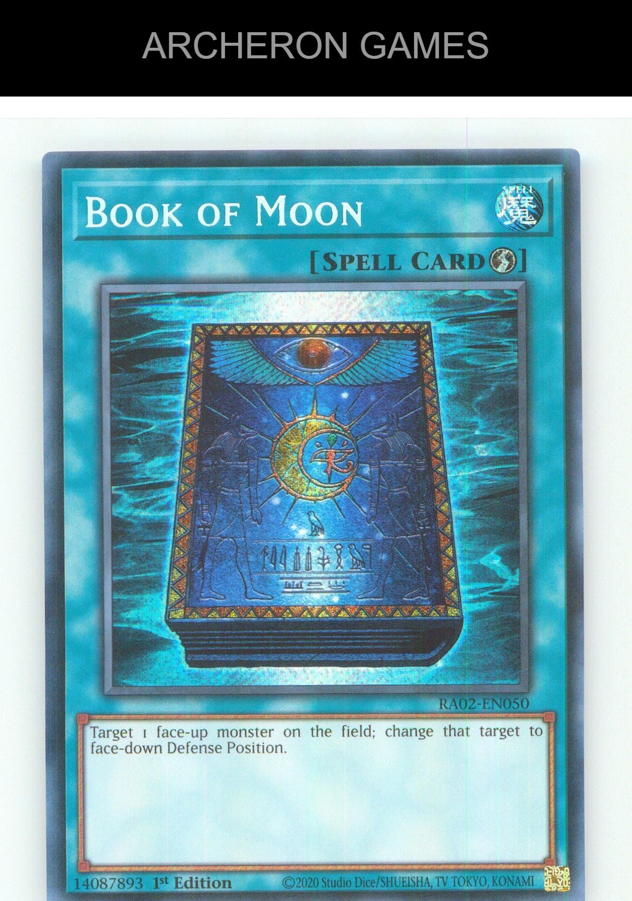 Book of Moon (Secret Rare) SEC YUGIOH Card 1st Edition