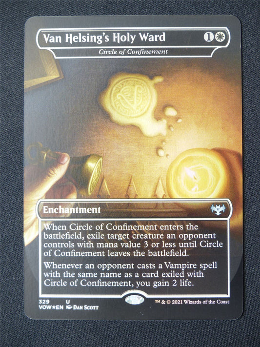 Van Helsing's Holy Ward Borderless Foil - VOW - Mtg Card #9D1