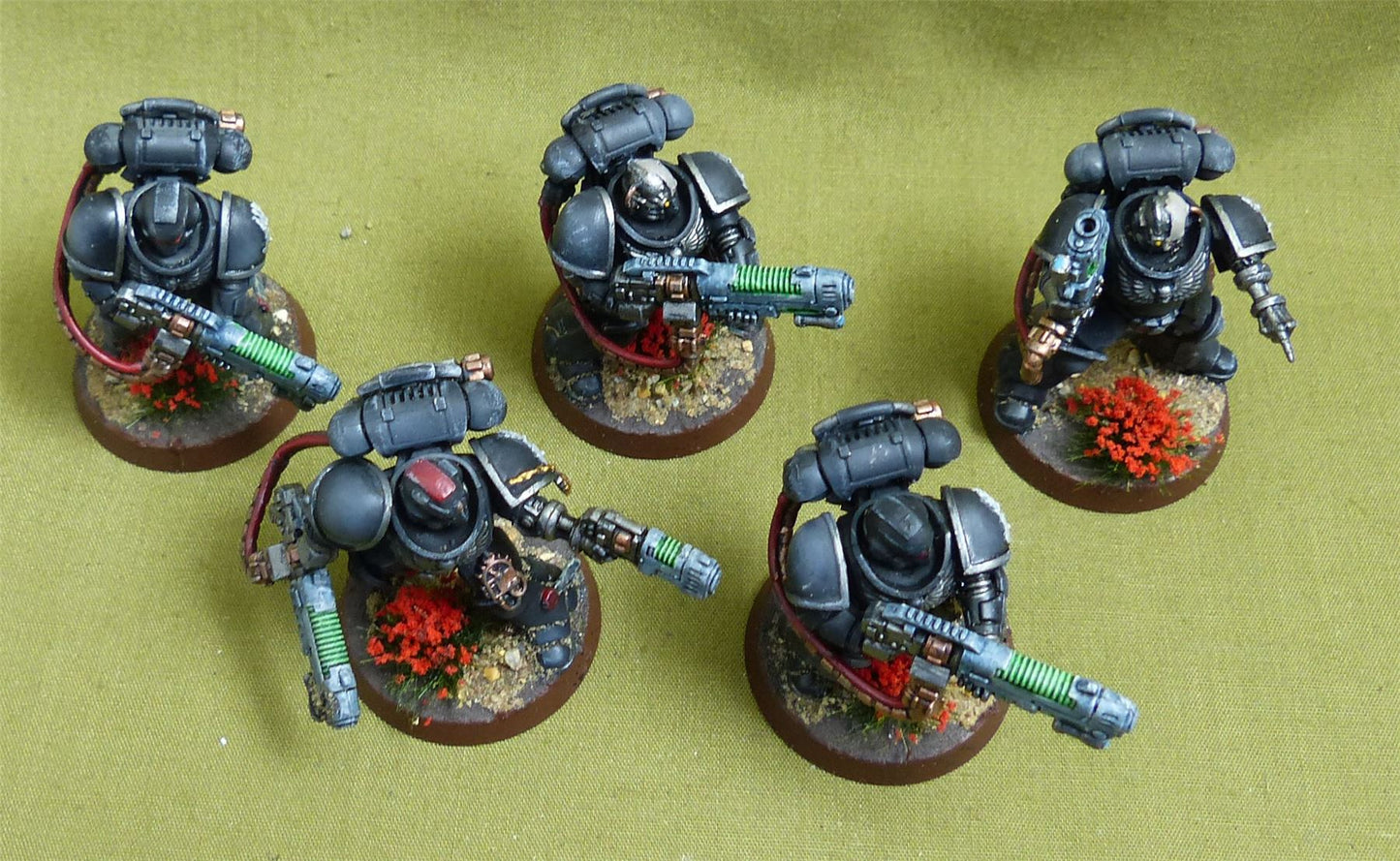 Primaris Hellblasters painted - Iron Hands - Warhammer 40K #5AB