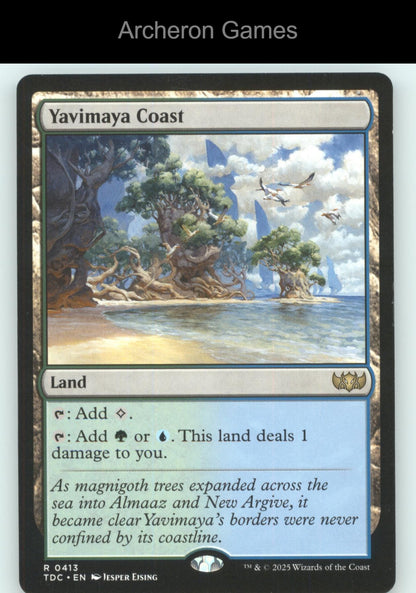 Yavimaya Coast 413 R MTG Card Commander: Tarkir: Dragonstorm