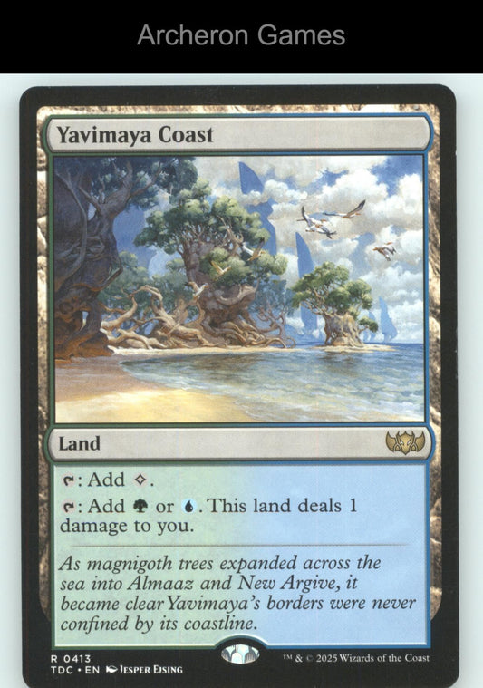Yavimaya Coast 413 R MTG Card Commander: Tarkir: Dragonstorm