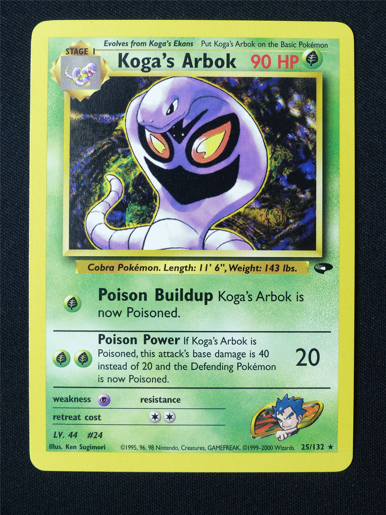 Koga's Arbok 25/132 Gym Challenge NM - Pokemon Card #D4