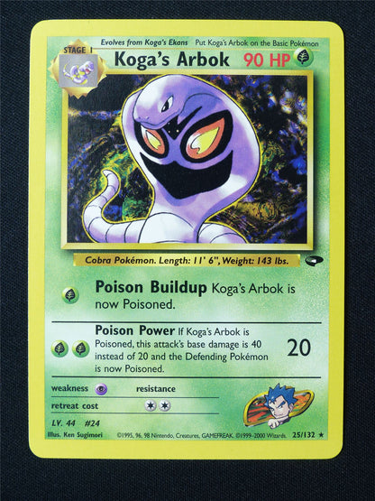 Koga's Arbok 25/132 Gym Challenge NM - Pokemon Card #D4