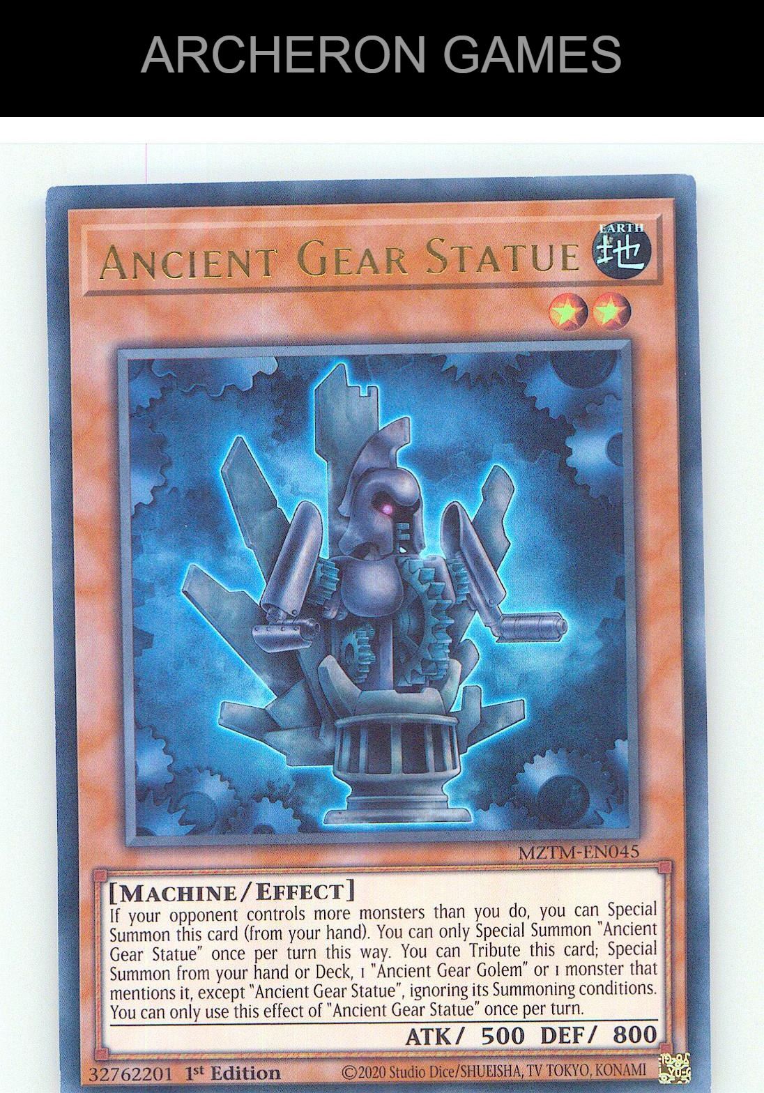 Ancient Gear Statue Ultra Rare YUGIOH Card 1st Edition