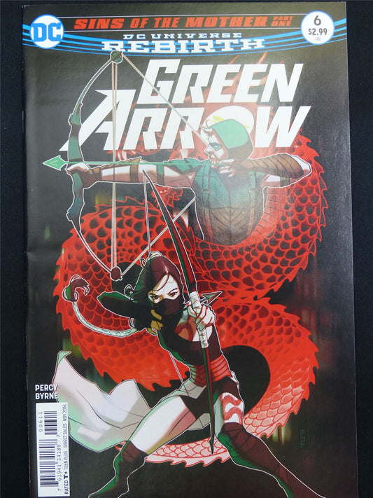 GREEN Arrow #6 Rebirth - DC Comic #3VQ