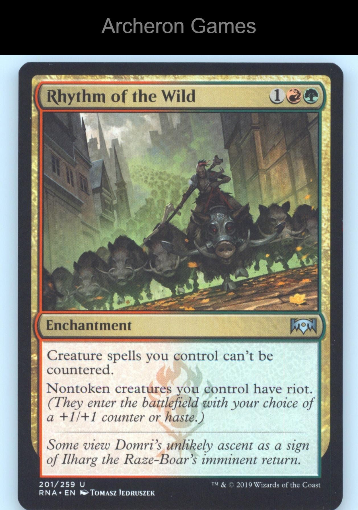 Rhythm of the Wild 201 UC MTG Card Ravnica Allegiance
