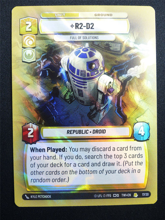 R2-D2 17/20 Promo Foil - Star Wars Unlimited Card #4HV