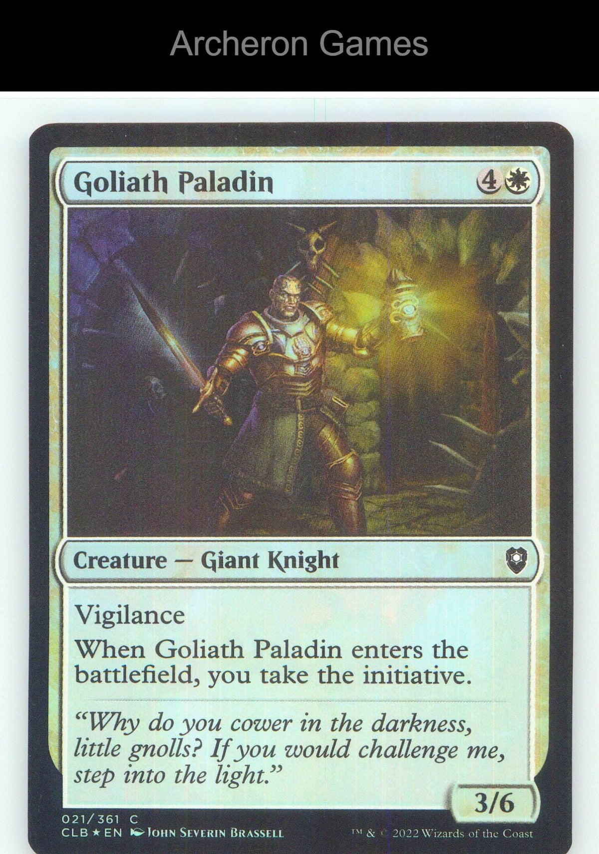 Goliath Paladin CLB 21 C MTG Card NM/EX+ Foil