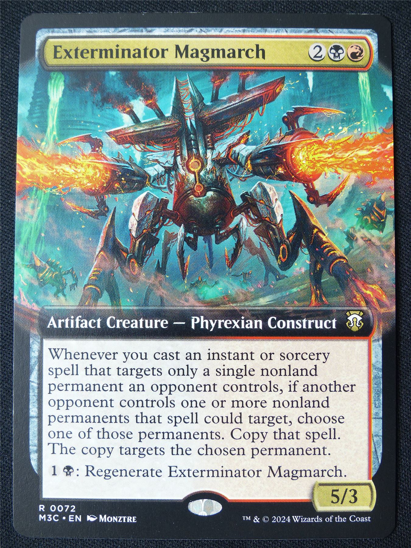 Exterminator Magmarch Extended Art - M3C - Mtg Card #49Q