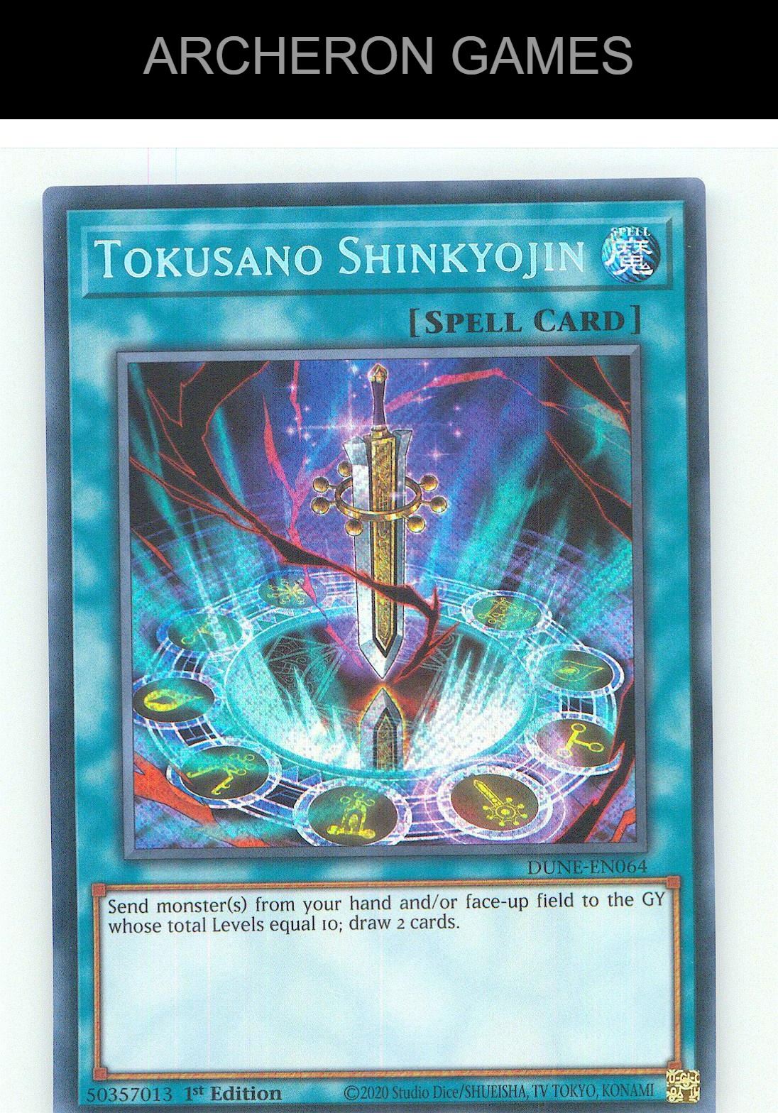 Tokusano Shinkyojin SEC YUGIOH Card 1st Edition