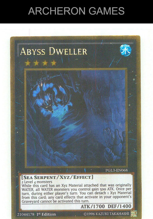 Abyss Dweller Gold Rare YUGIOH Card 1st Edition