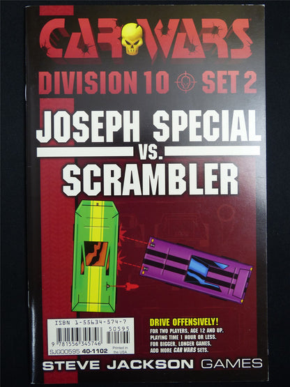 Car Wars Division 10 Set 2: Joseph Special vs Scramblers -  Roleplay Booklet #NB