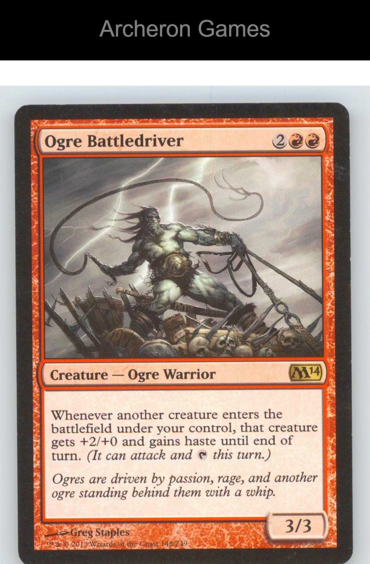 Ogre Battledriver M14 148 R MTG Card NM/EX+