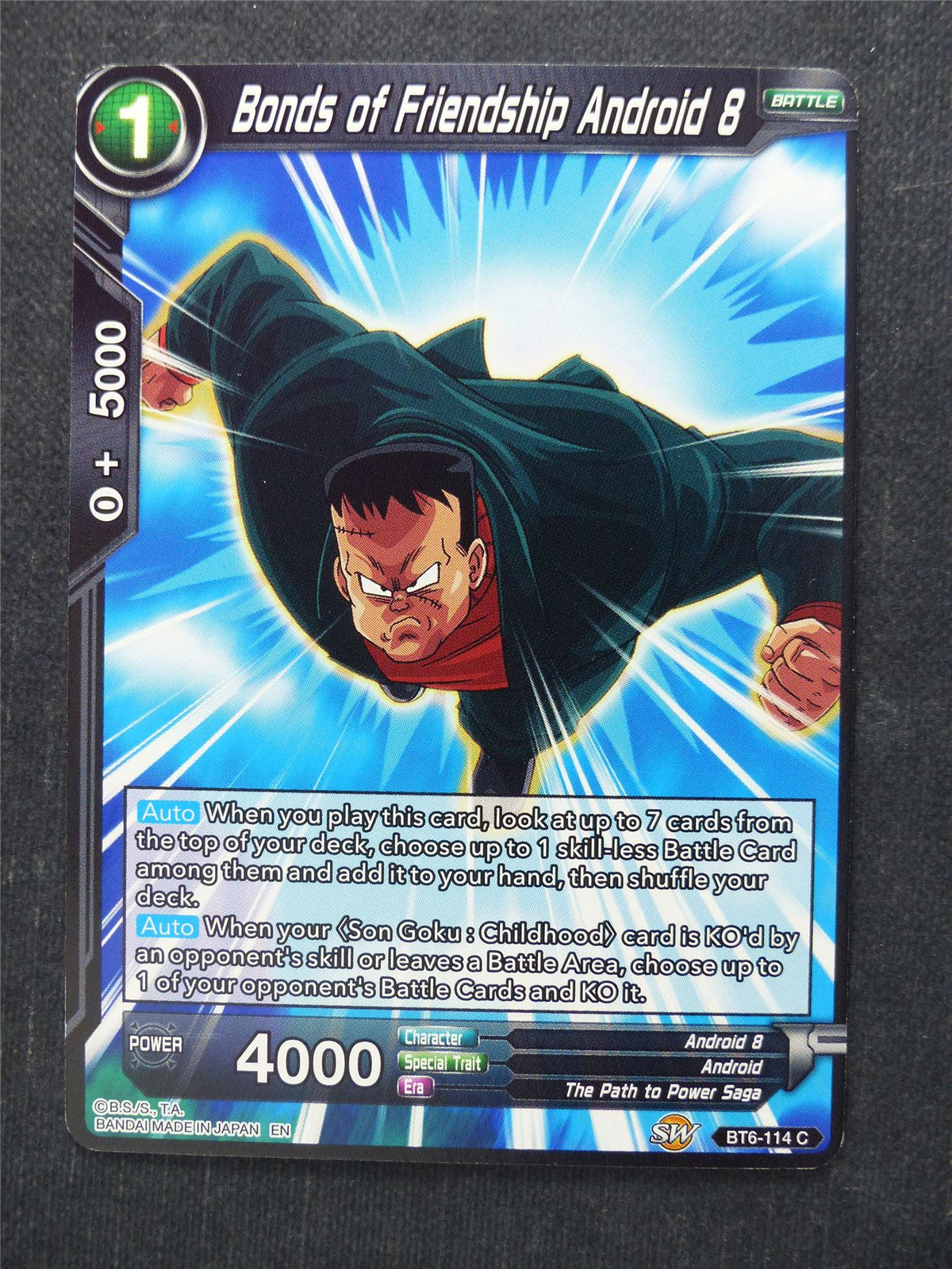 Bonds of Friendship Android 8 - Dragon Ball Super Cards #57